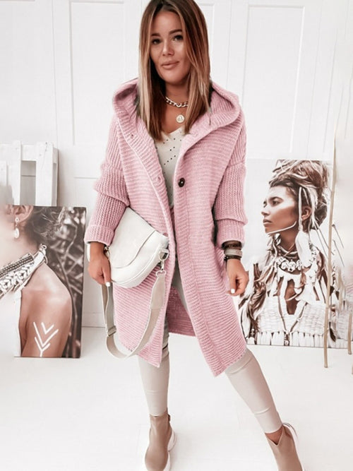 Tess – Gilet tendance avec capuche et manches longues