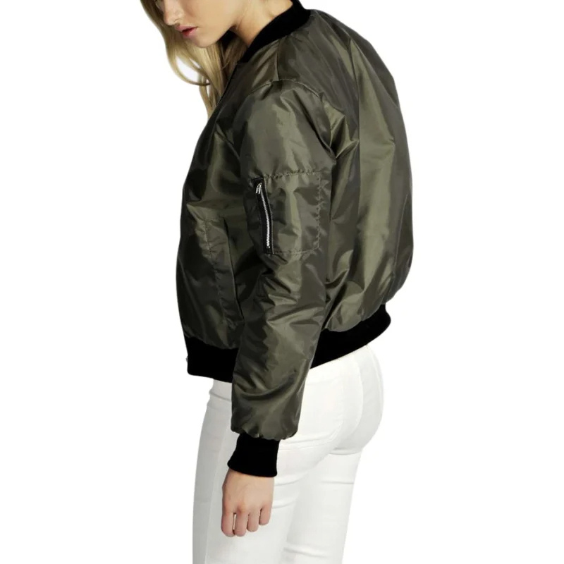 Cassandra - Blouson Bomber Léger avec Fermeture Éclair