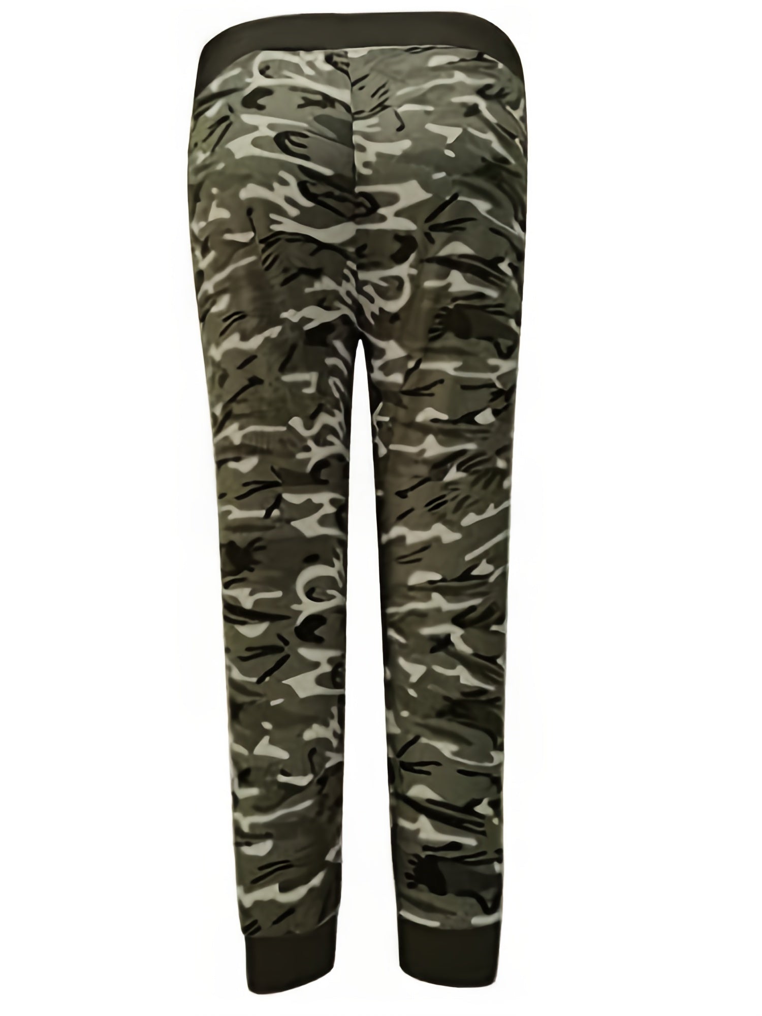 Nathalie - Leggings Capri Camouflage avec Cordon de Serrage