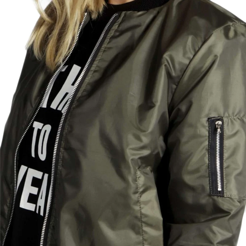 Cassandra - Blouson Bomber Léger avec Fermeture Éclair