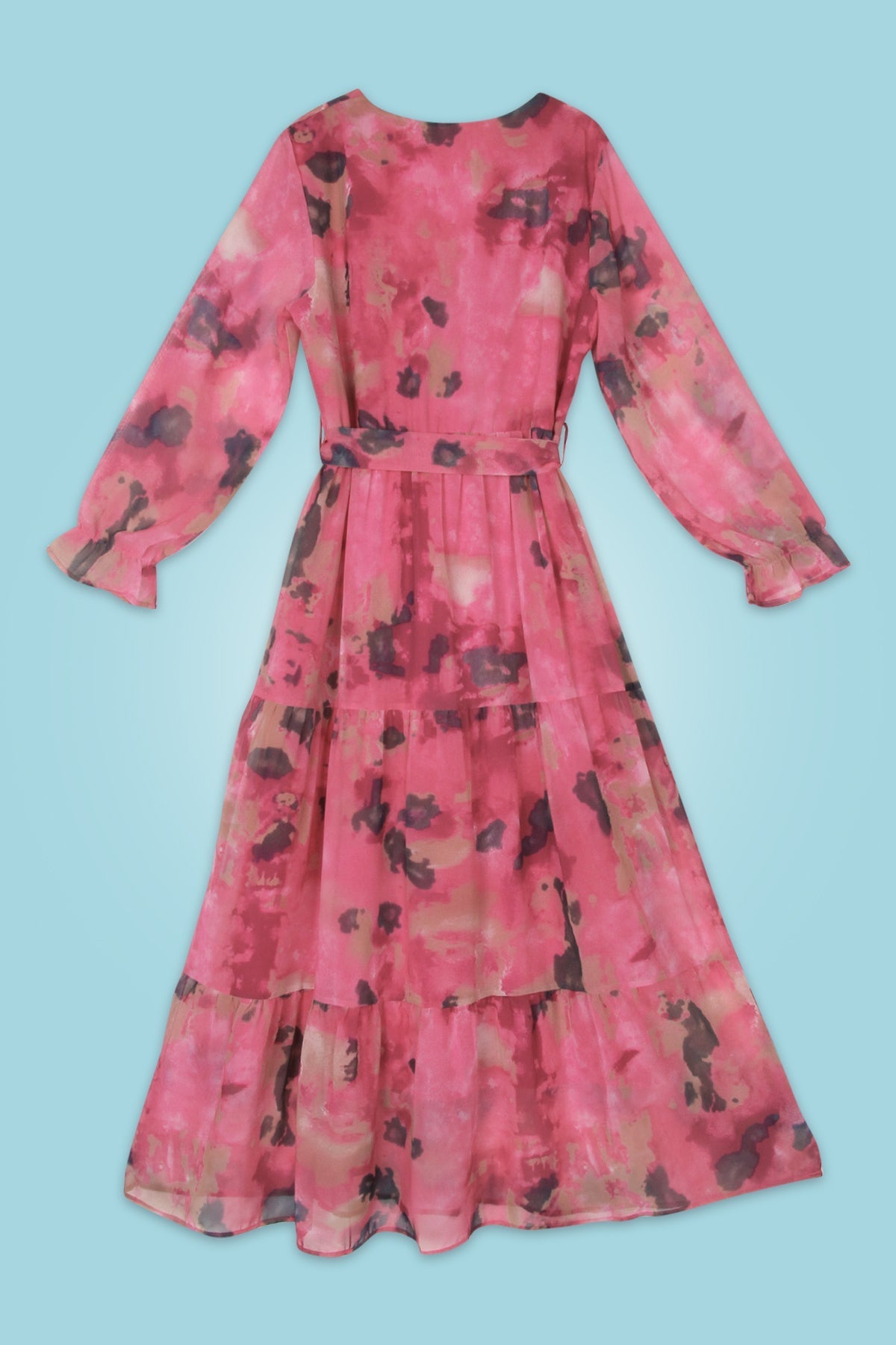 Julie - Robe maxi à imprimé aquarelle pour une allure de rêve