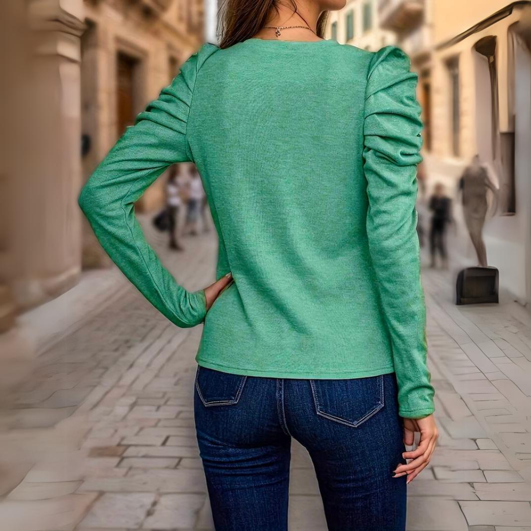 Rose - Top élégant à volants pour femmes