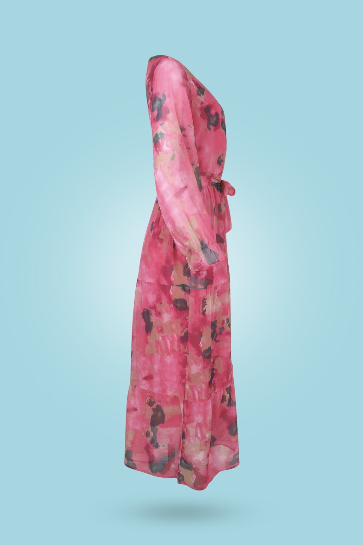 Julie - Robe maxi à imprimé aquarelle pour une allure de rêve