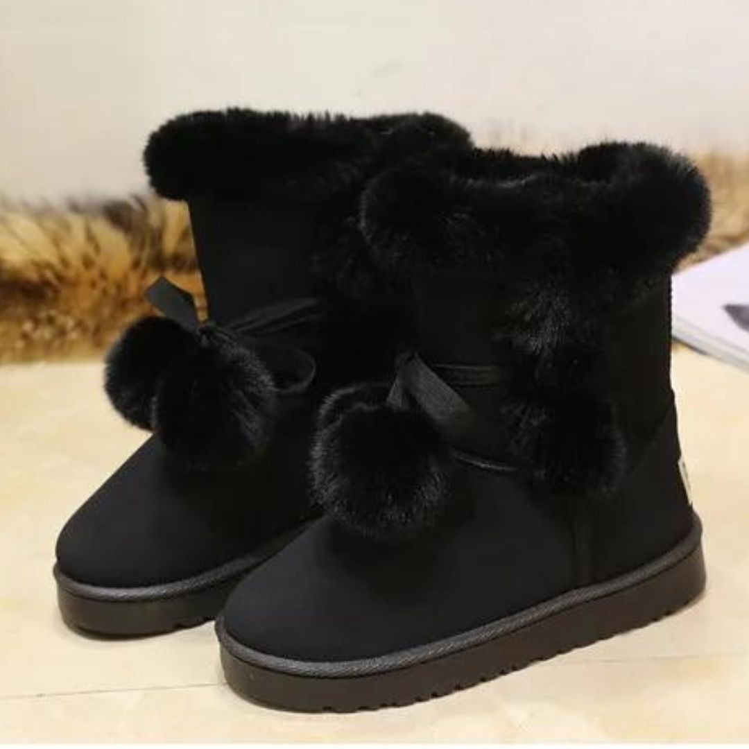 Ingrid - Bottes d'hiver élégantes avec décoration pompon