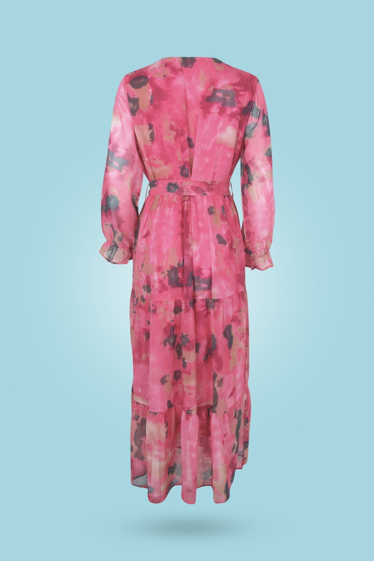 Julie - Robe maxi à imprimé aquarelle pour une allure de rêve