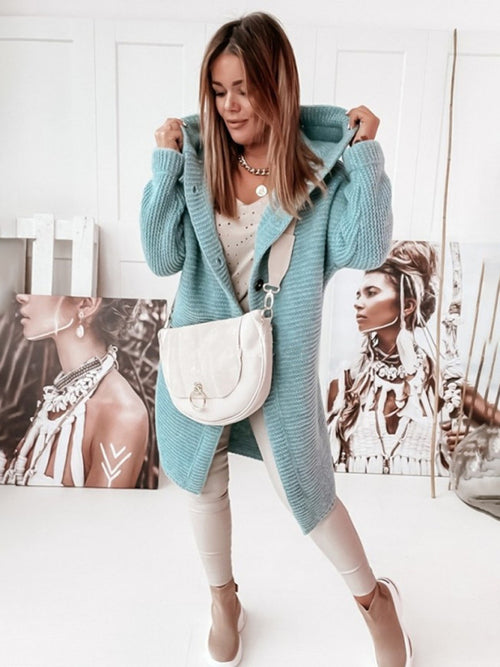 Tess – Gilet tendance avec capuche et manches longues