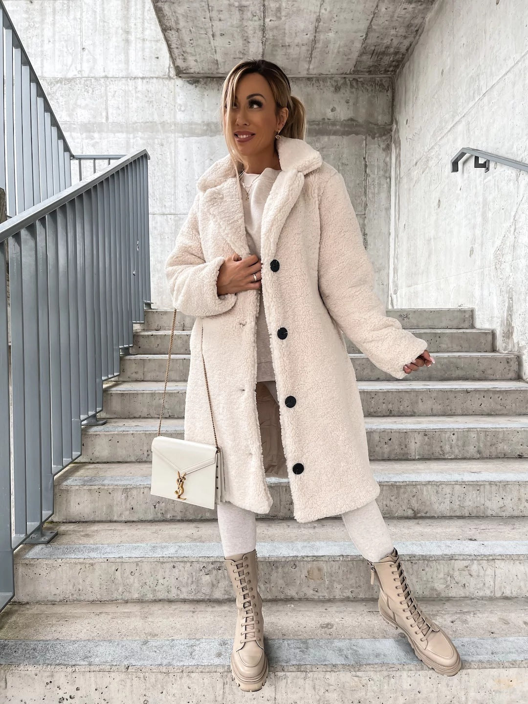 Lilou – Manteau en teddy pour un look chaleureux et confortable