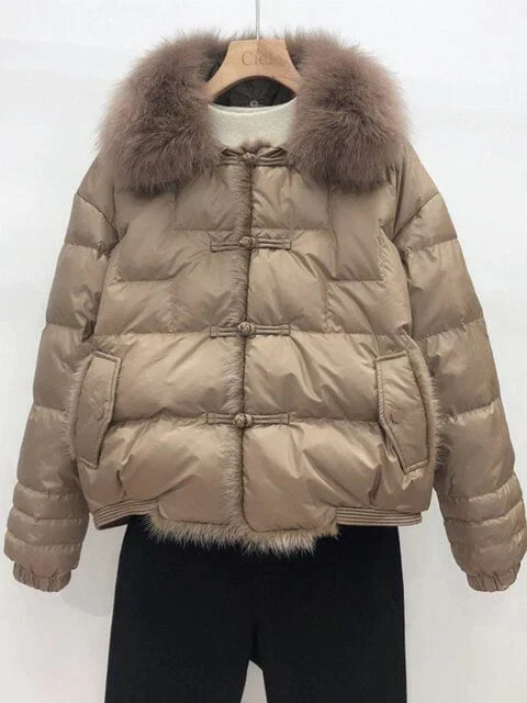 Lara Quilted Chic - Manteau matelassé vintage