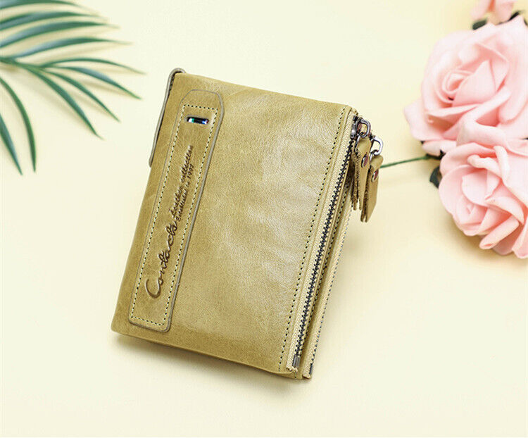 Émeline - Portefeuille Compact à Double Zip, Stylé et Fonctionnel