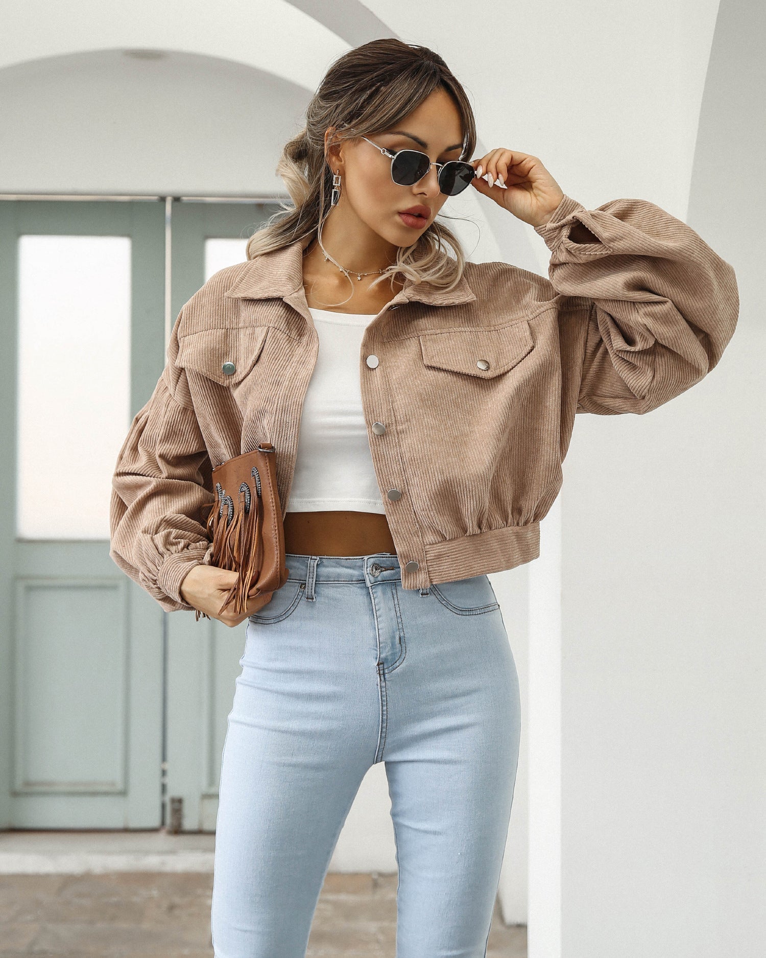 Elégant blouson bomber