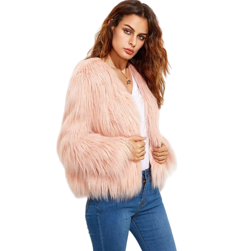 Manteau en fausse fourrure femme