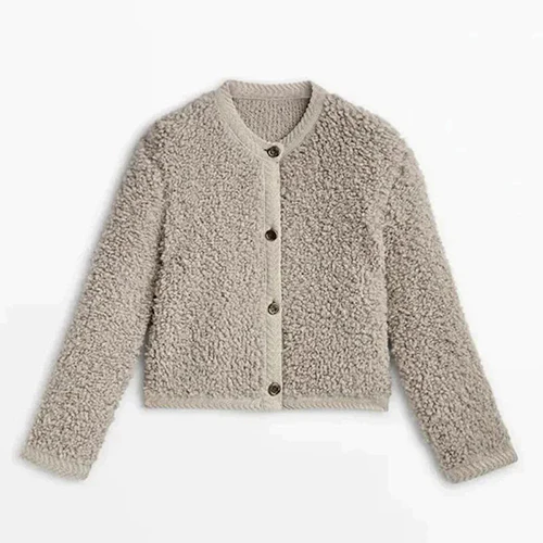 Julissa | Cardigan Chaud Boutonné Pour Femme | Court