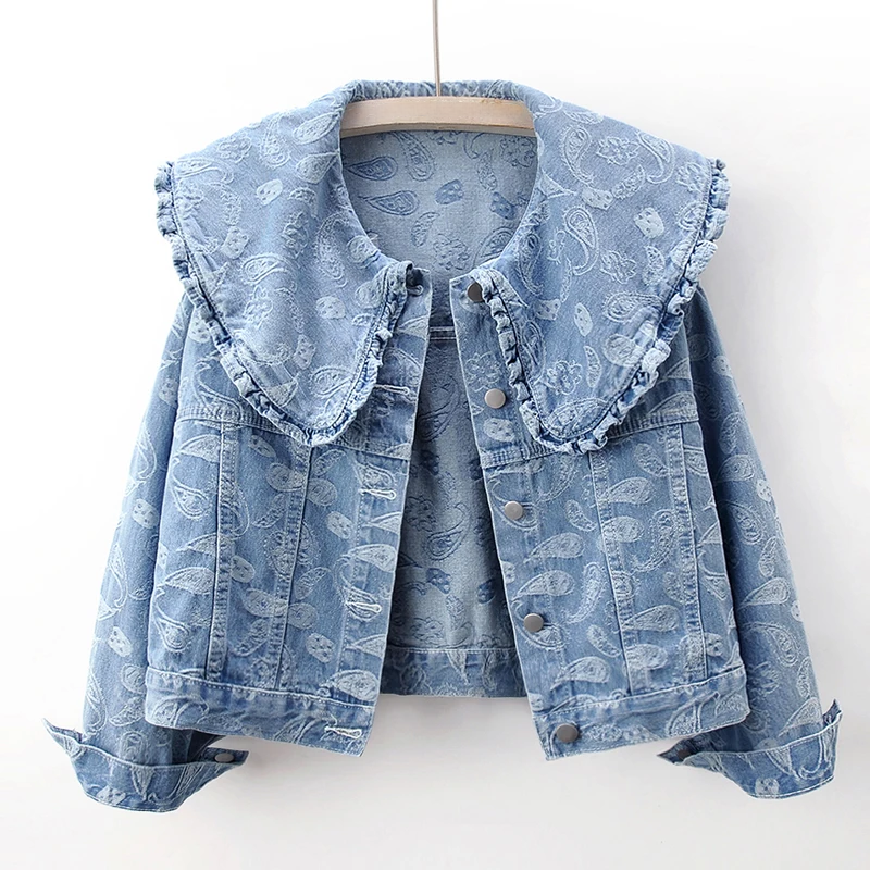 Johana - Veste à revers en denim