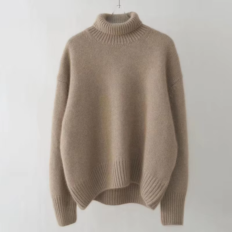Claire – Pull col roulé douillet pour femme, parfait pour l'automne et l'hiver