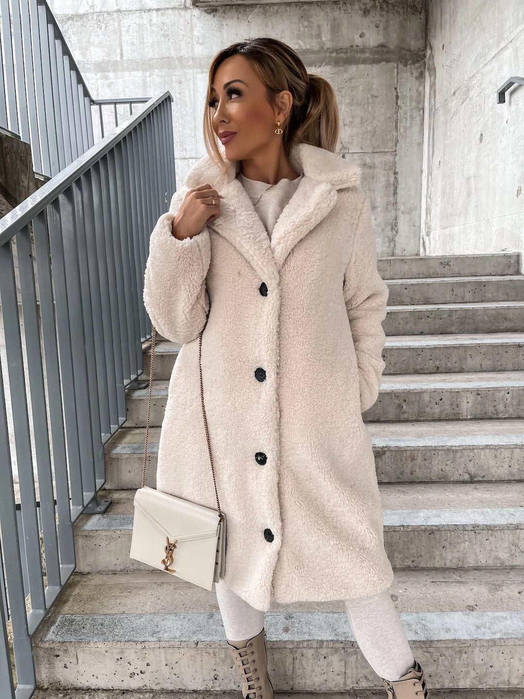 Lilou – Manteau en teddy pour un look chaleureux et confortable