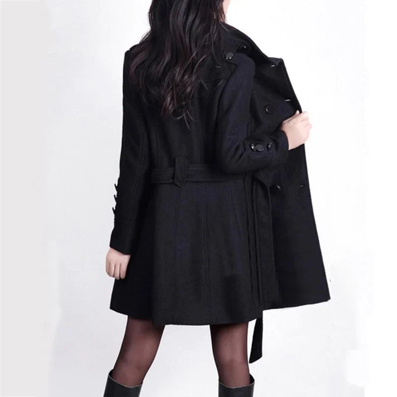 Corinney | Manteau Trench Femme | Noir