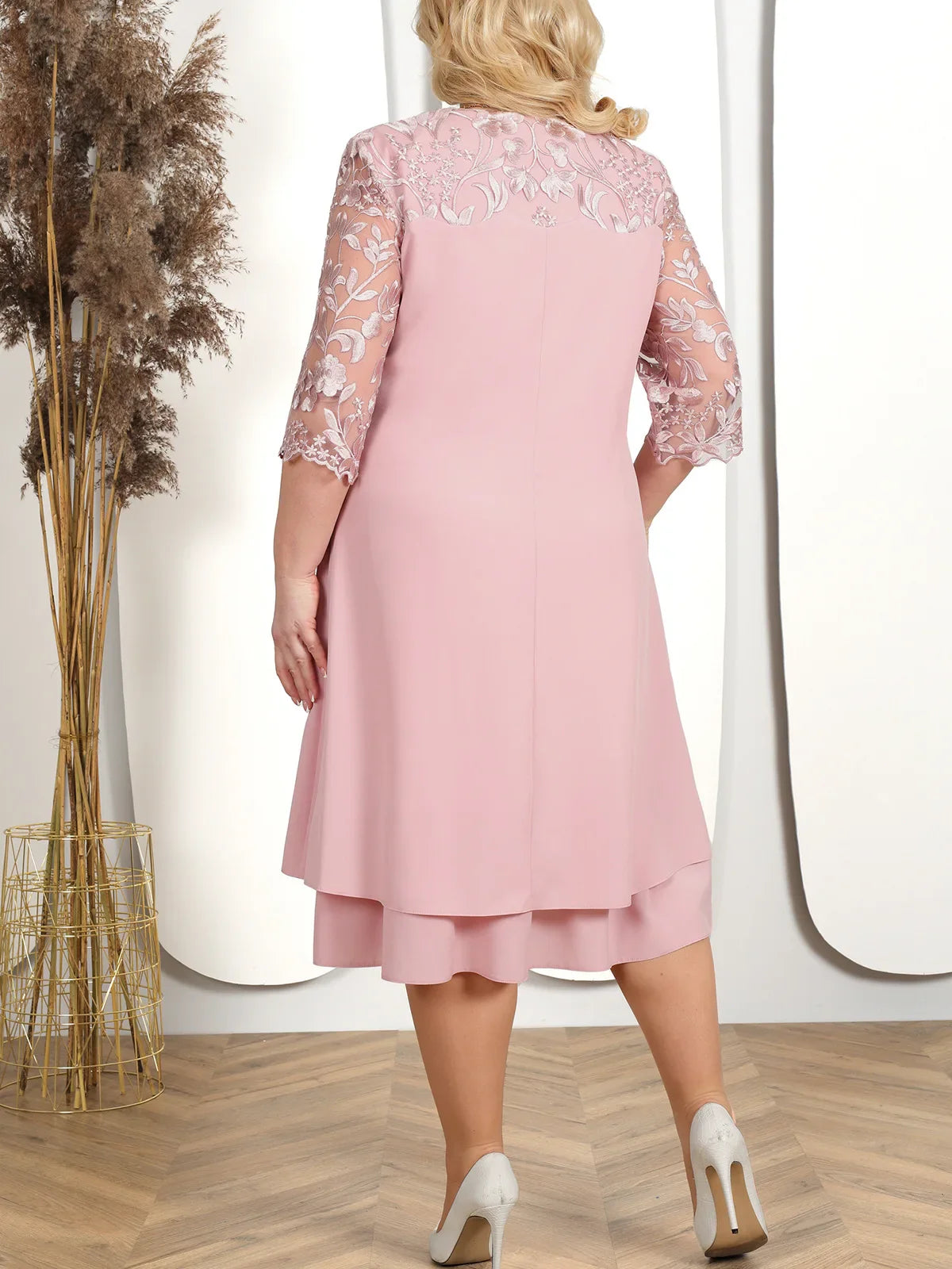 Sophie Paris® I Plus Size Robe à fleurs brodées