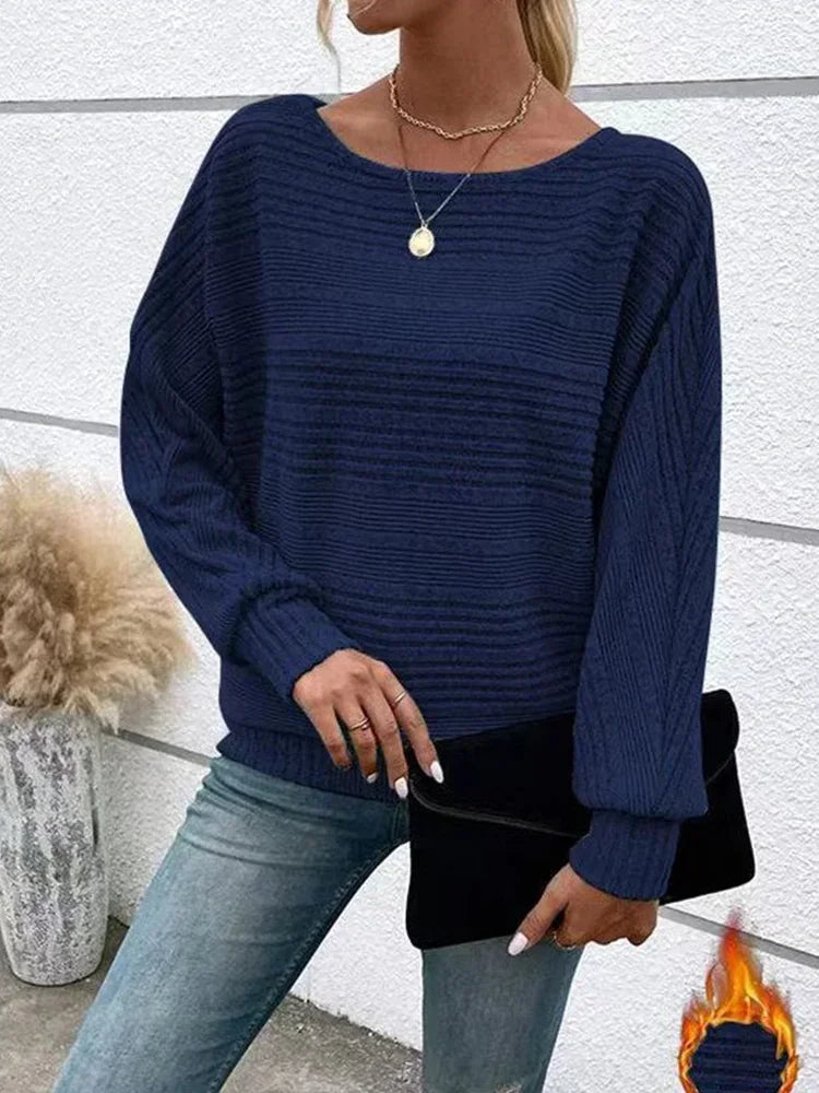 Louise – Pull rayé confortable avec une coupe ample