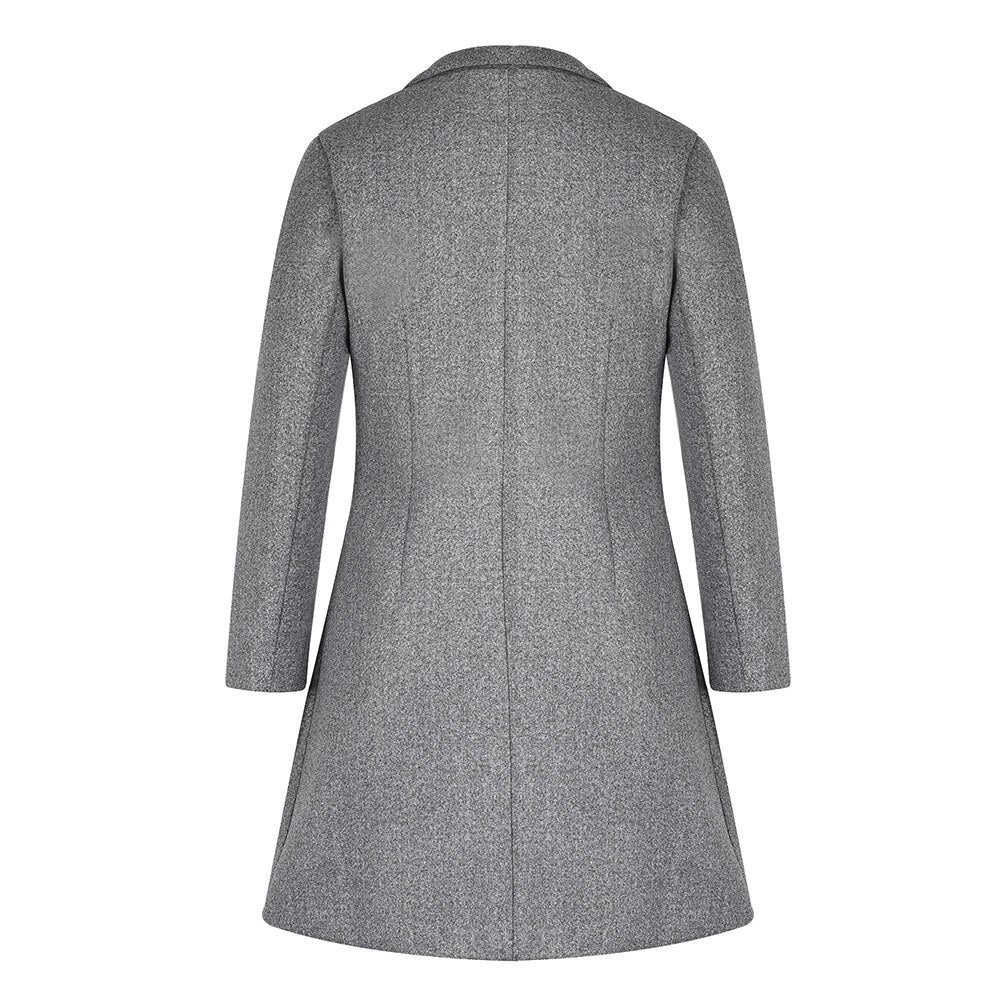 Manteau en laine mince pour femme