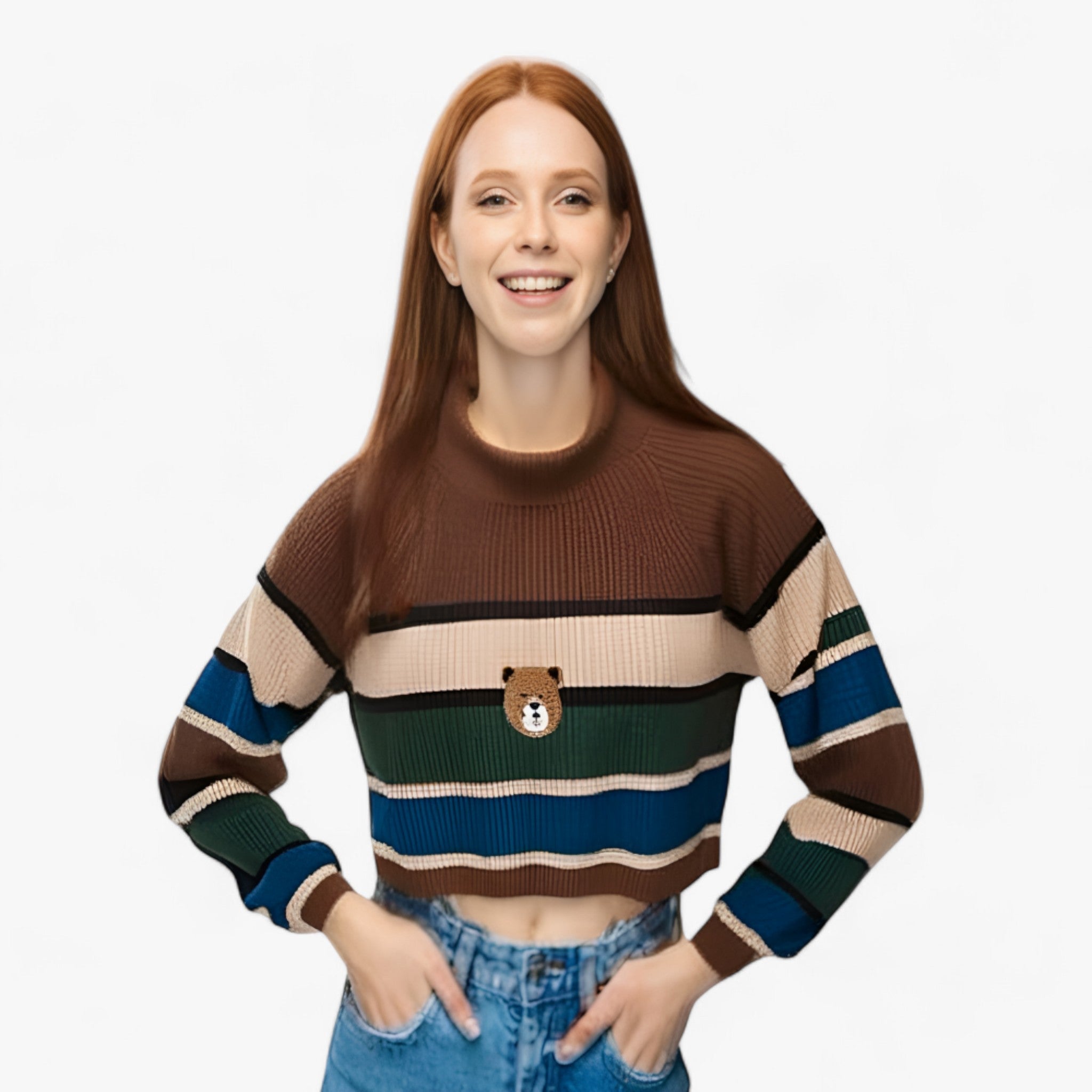 Lucie – Pull motif ours