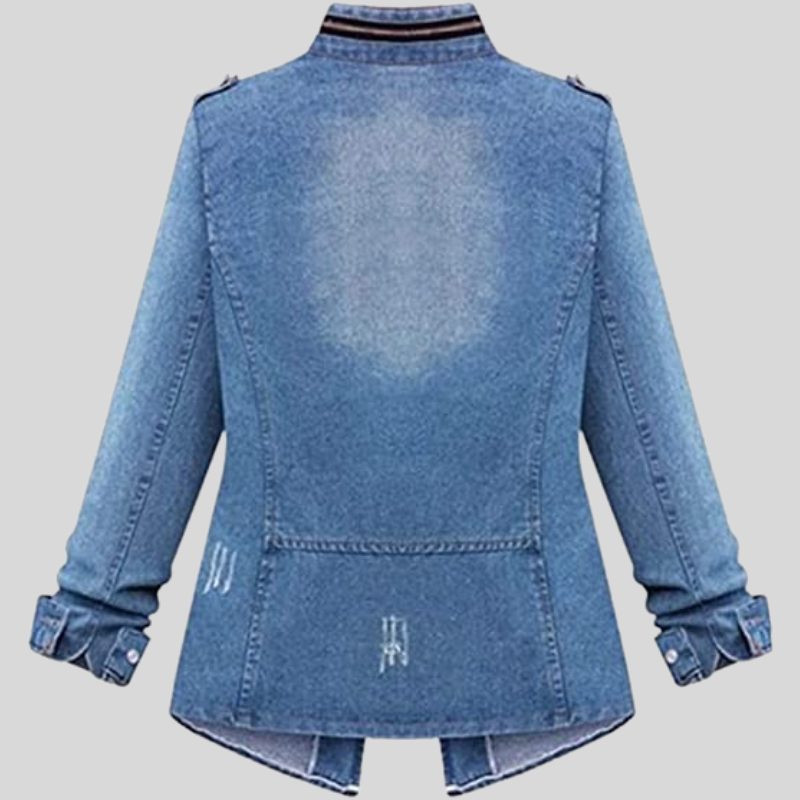 Aurelia - Veste en jean élégante avec de nombreuses poches