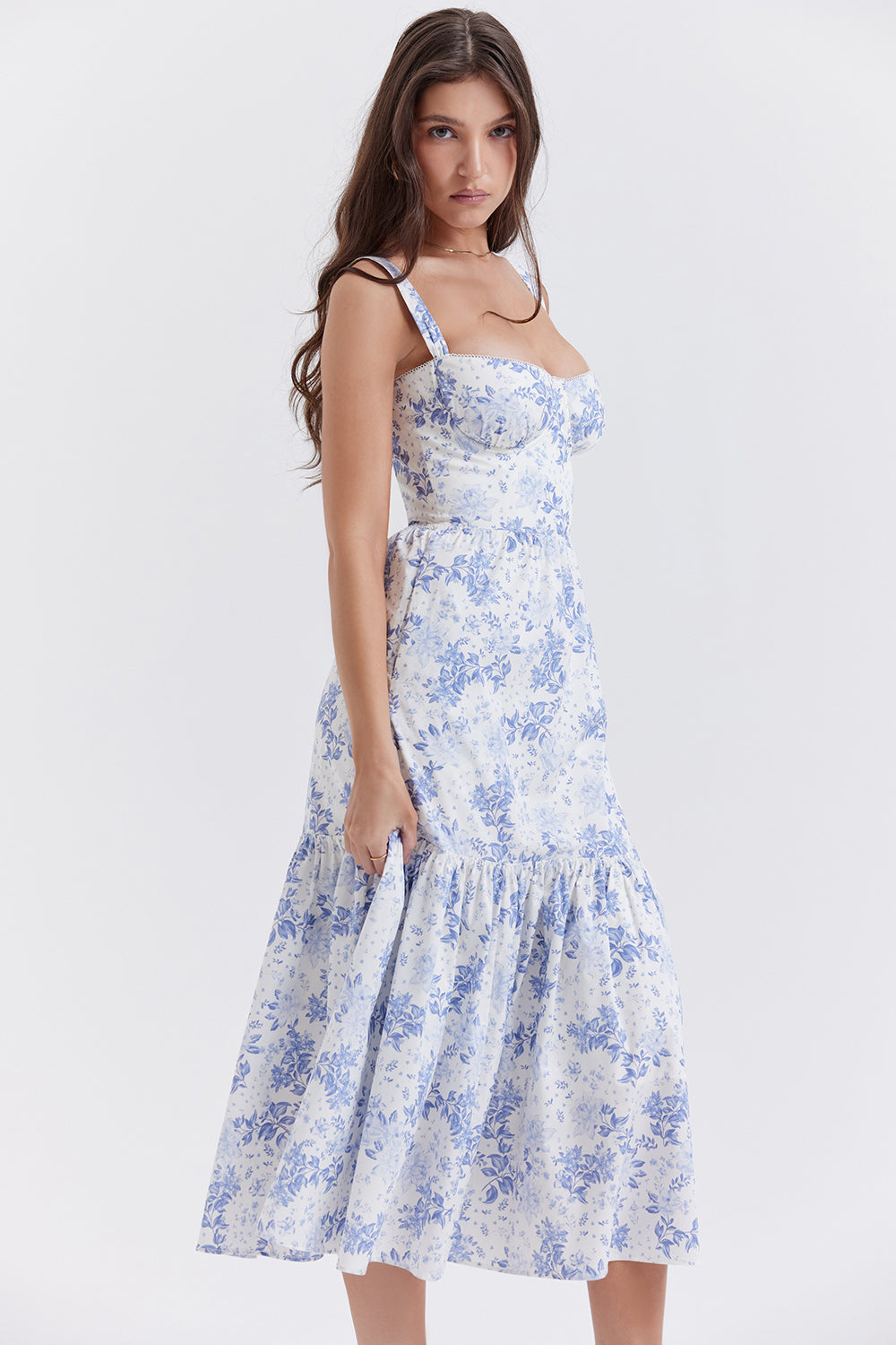 Boutique - Robe d'été mi-longue Blossom Breeze à imprimé floral