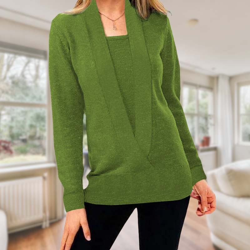 Fleur Rousse® | Pull à Manches Longues Uni