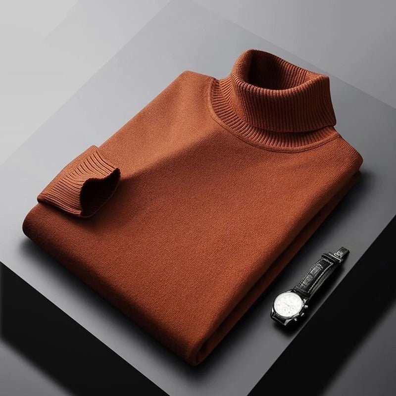 Milan – Col roulé classique pour homme, idéal pour l'hiver
