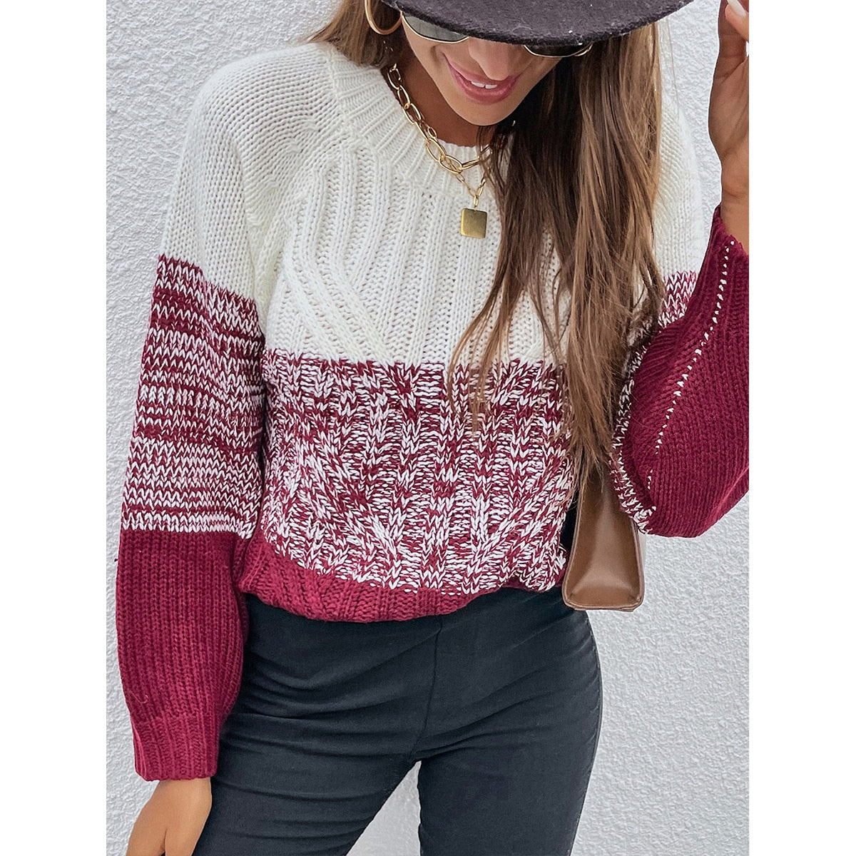 Livia - Pull rayé blanc et rouge pour un look joyeux