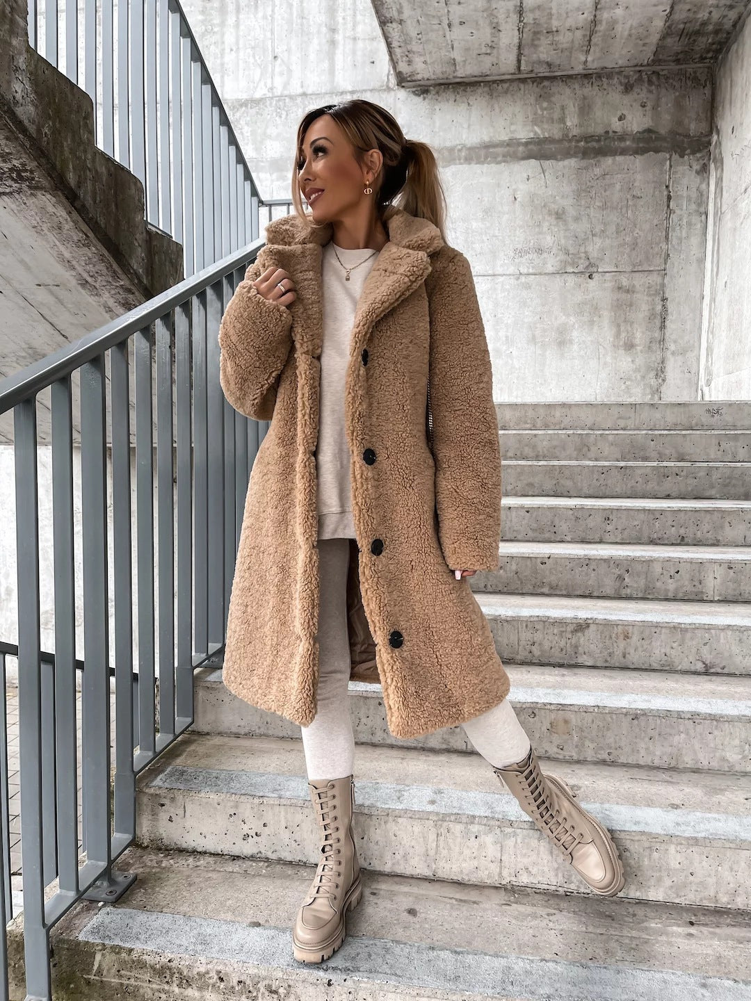 Lilou – Manteau en teddy pour un look chaleureux et confortable