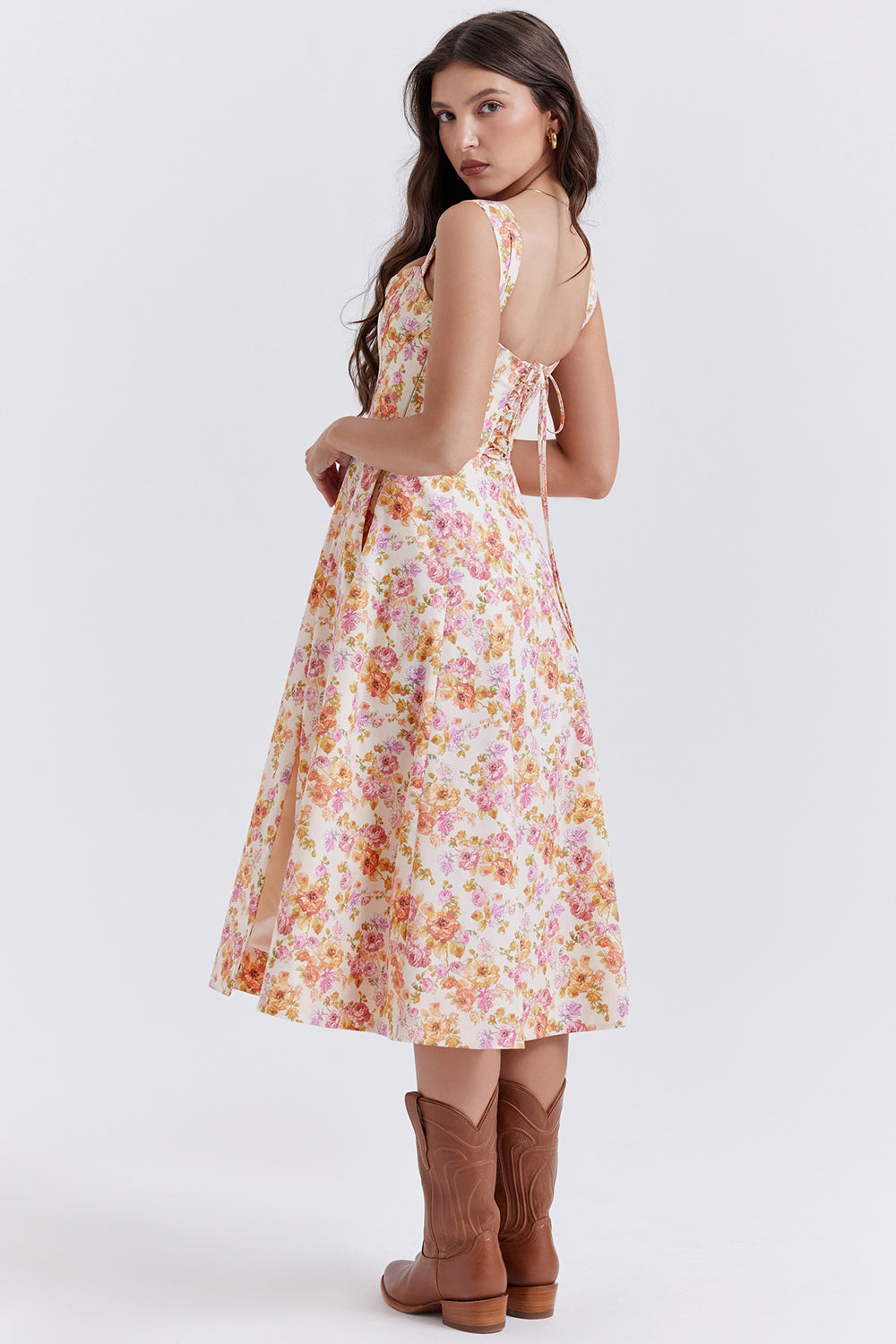 Boutique - Robe d'été mi-longue Blossom Breeze à imprimé floral