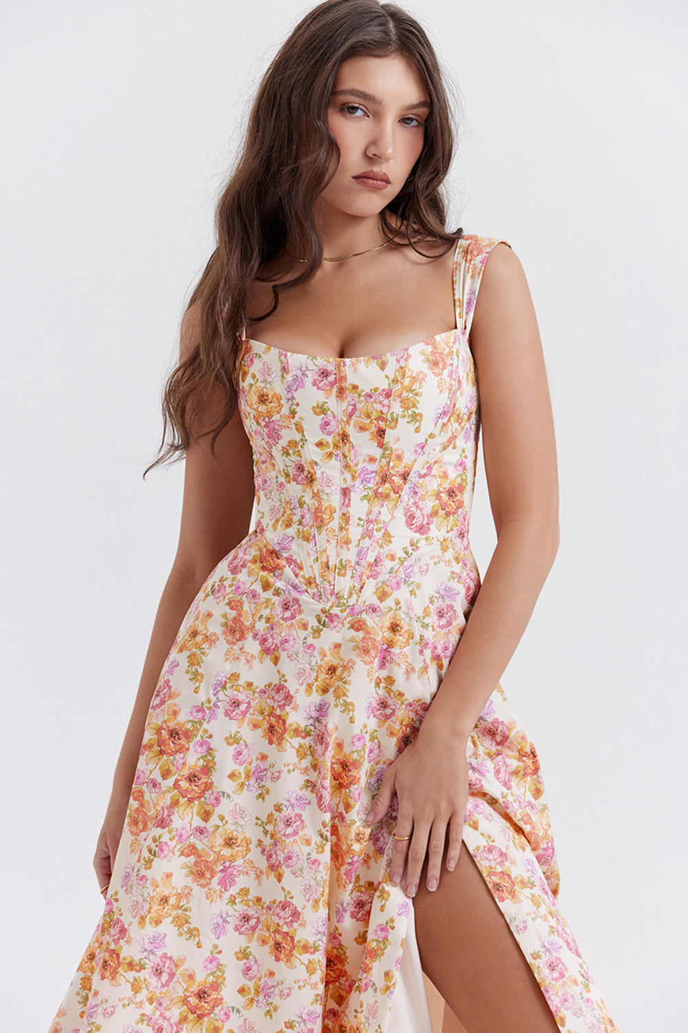 Boutique - Robe d'été mi-longue Blossom Breeze à imprimé floral