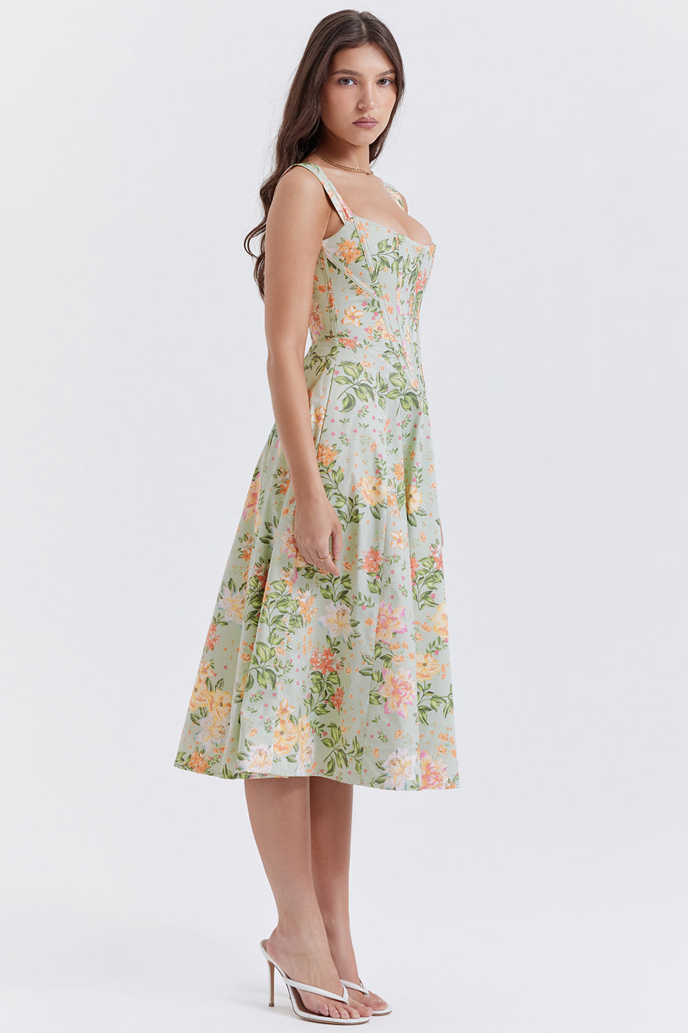 Boutique - Robe d'été mi-longue Blossom Breeze à imprimé floral