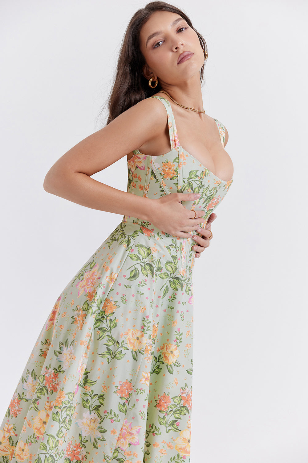 Boutique - Robe d'été mi-longue Blossom Breeze à imprimé floral