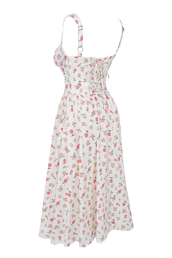 Boutique - Robe d'été mi-longue Blossom Breeze à imprimé floral