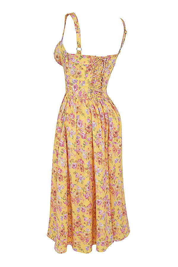 Boutique - Robe d'été mi-longue Blossom Breeze à imprimé floral