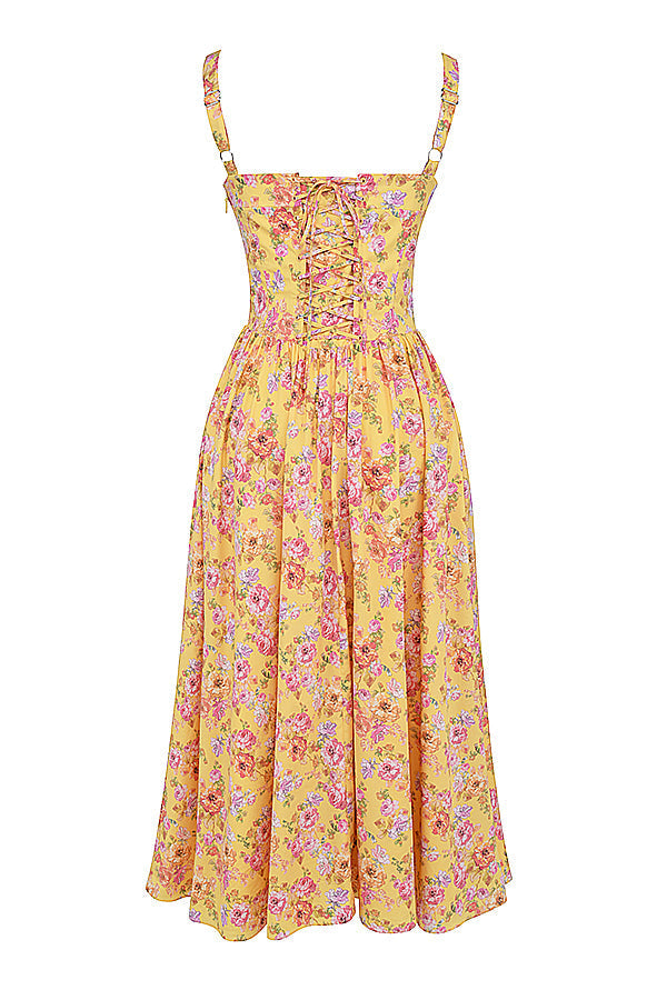 Boutique - Robe d'été mi-longue Blossom Breeze à imprimé floral