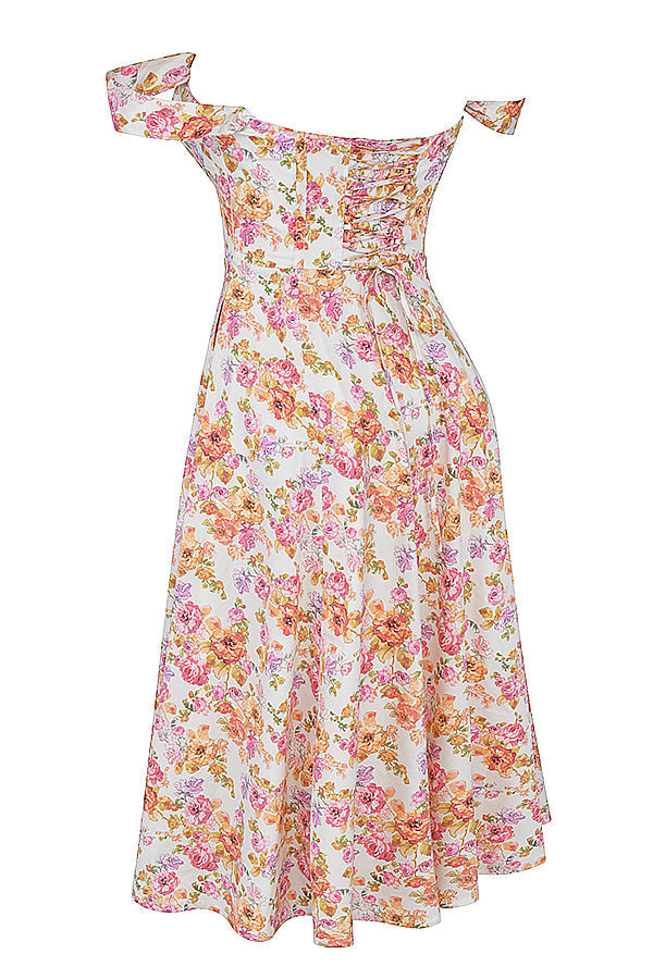 Boutique - Robe d'été mi-longue Blossom Breeze à imprimé floral