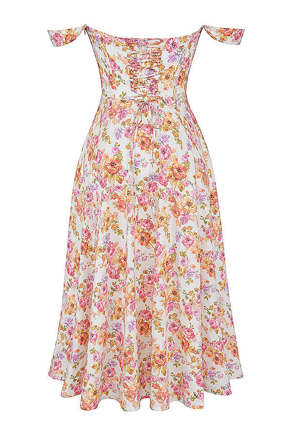 Boutique - Robe d'été mi-longue Blossom Breeze à imprimé floral