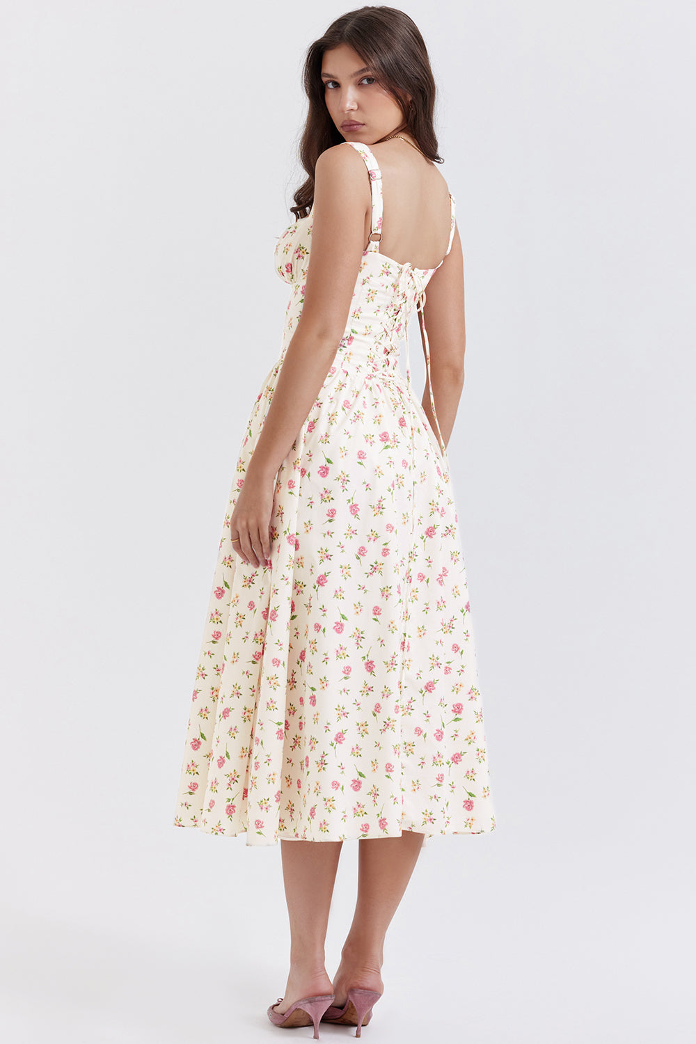 Boutique - Robe d'été mi-longue Blossom Breeze à imprimé floral