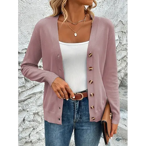 Wynter | Cardigan Chaud À Col En V Pour Femme | Manches Longues